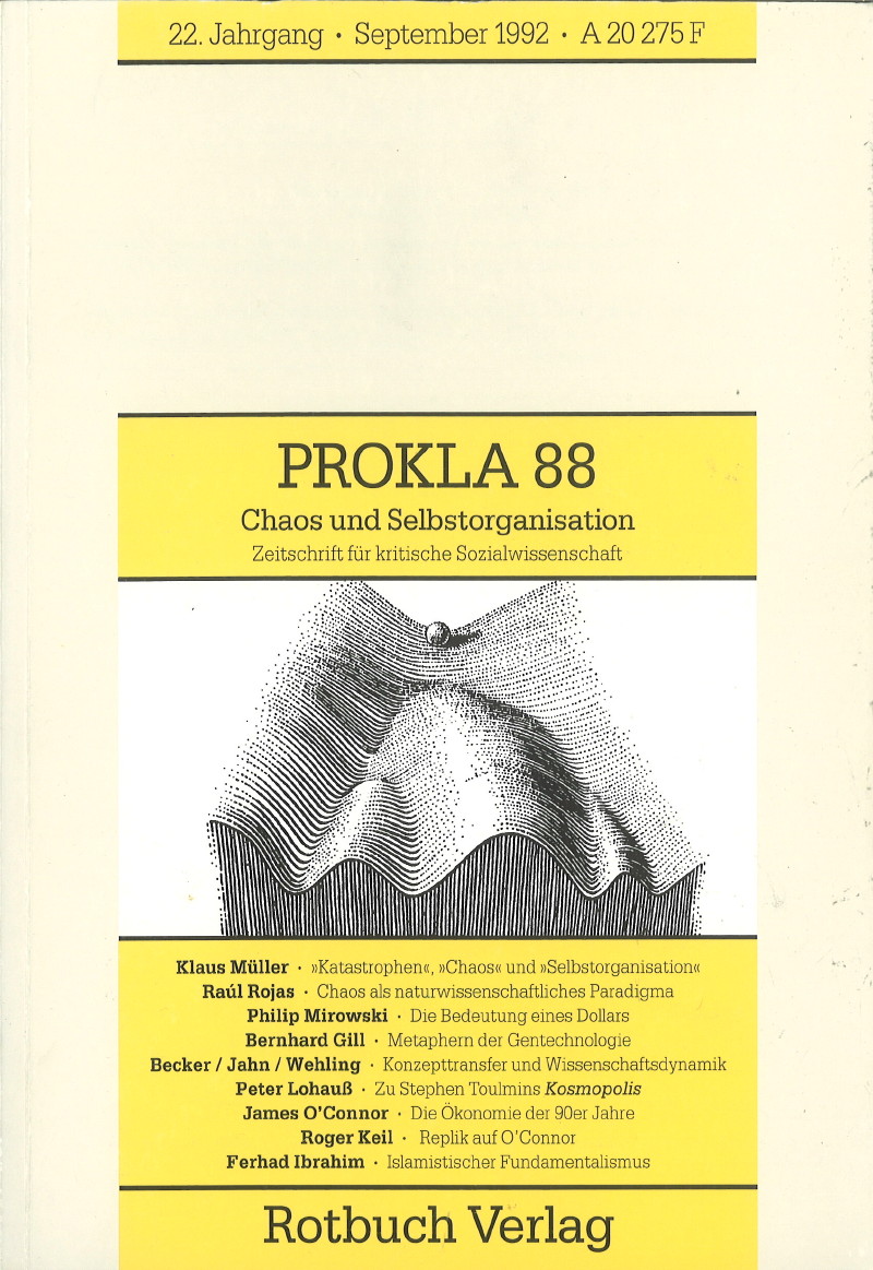 					Ansehen Bd. 22 Nr. 88 (1992): Chaos, Selbstorganisation und Gesellschaft
				