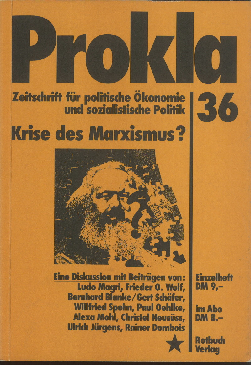 					Ansehen Bd. 9 Nr. 36 (1979): Krise des Marxismus?
				