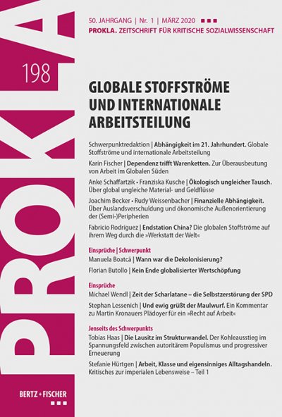 					Ansehen Bd. 50 Nr. 198 (2020): Globale Stoffströme und internationale Arbeitsteilung
				
