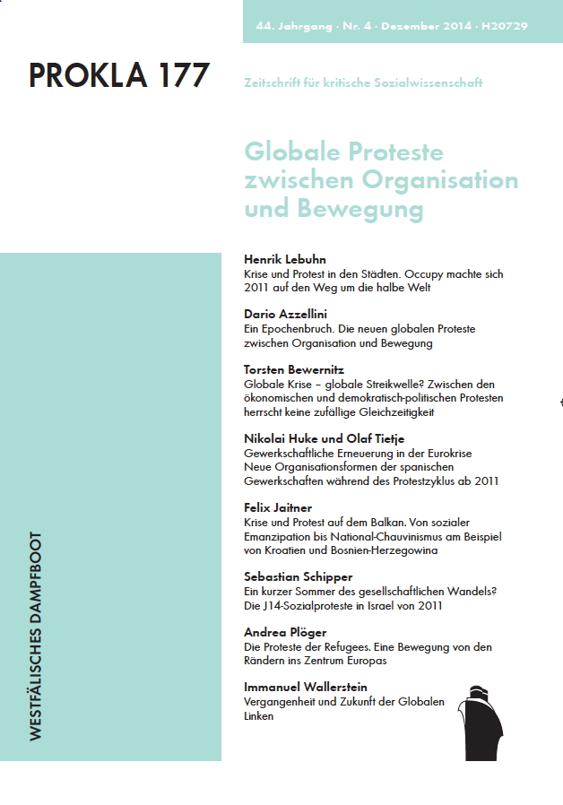 					Ansehen Bd. 44 Nr. 177 (2014): Globale Proteste zwischen Organisation und Bewegung
				