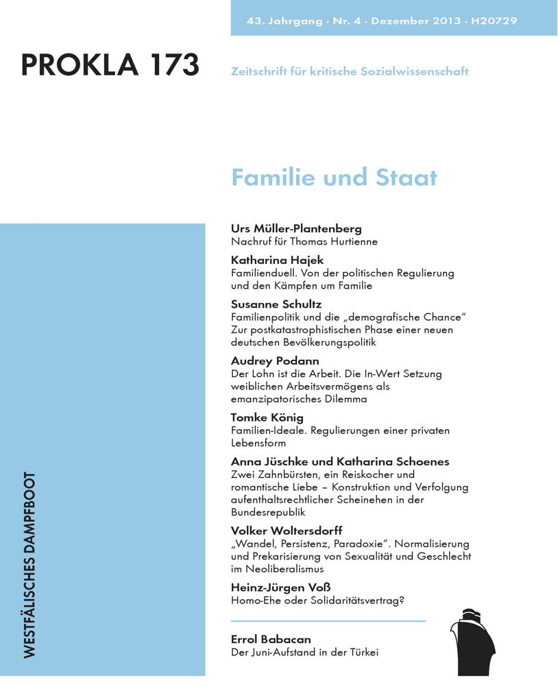 					Ansehen Bd. 43 Nr. 173 (2013): Familie und Staat
				