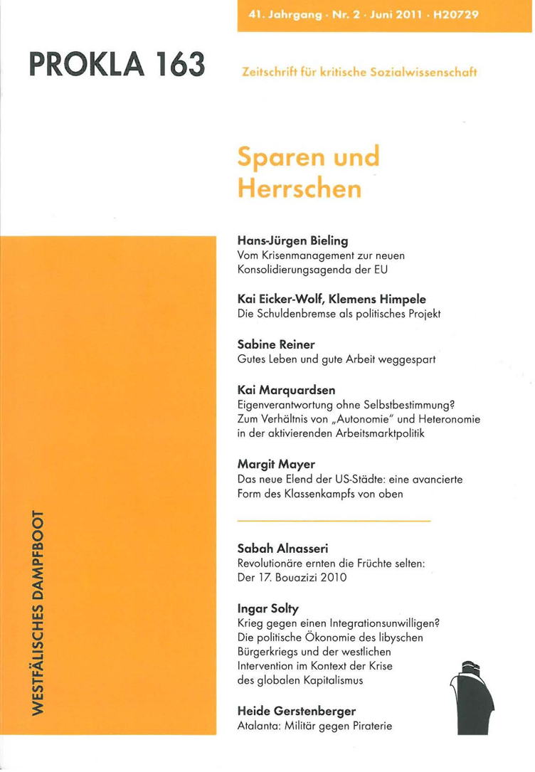 					Ansehen Bd. 41 Nr. 163 (2011): Sparen und Herrschen
				