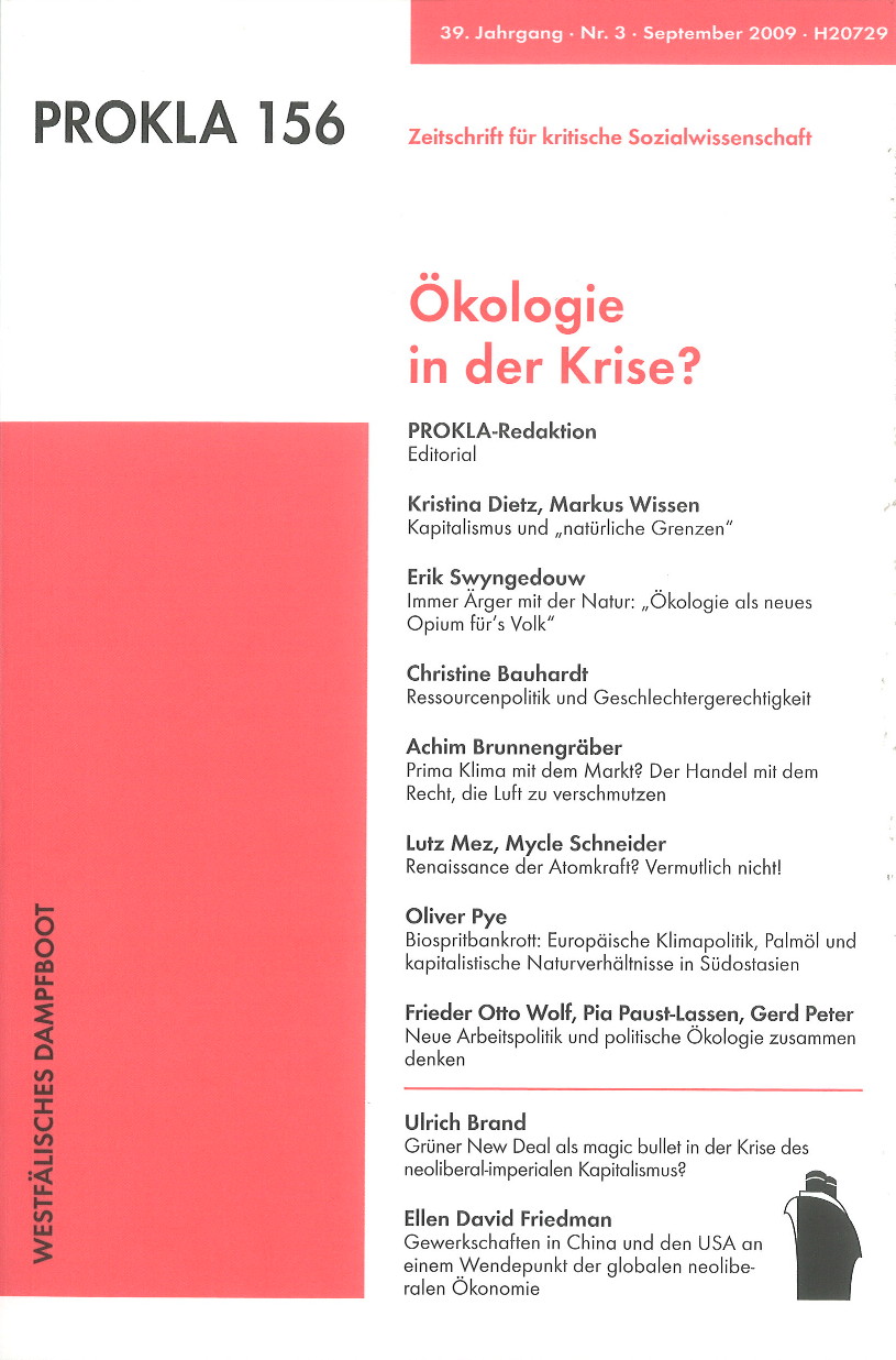 					Ansehen Bd. 39 Nr. 156 (2009): Ökologie in der Krise?
				