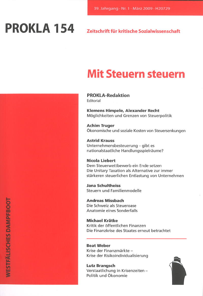 					Ansehen Bd. 39 Nr. 154 (2009): Mit Steuern steuern
				